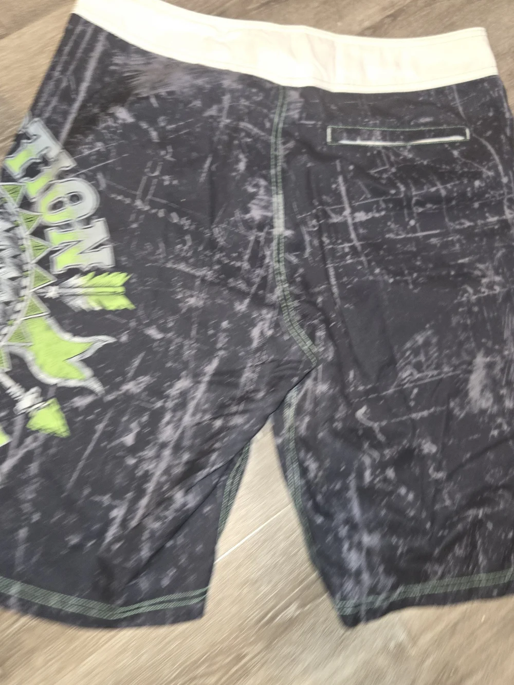 Affliction Board Shorts Mens 34 Live Fast Swim Trunks Lightweight